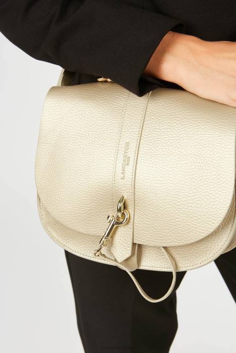 mulheres Lancaster Paris champanhe nu bolsa de ombro foulonne gancho duplo RBF43783