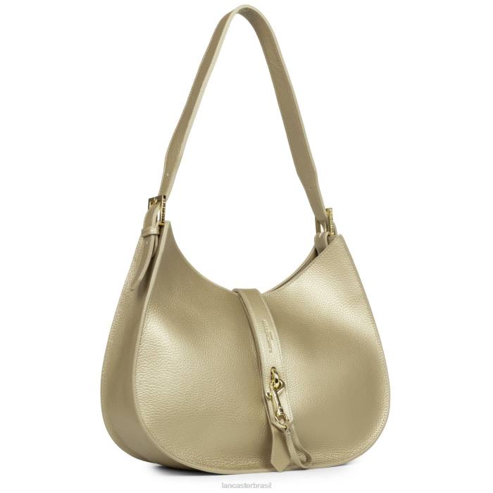 mulheres Lancaster Paris champanhe nu bolsa de ombro foulonne gancho duplo RBF43799