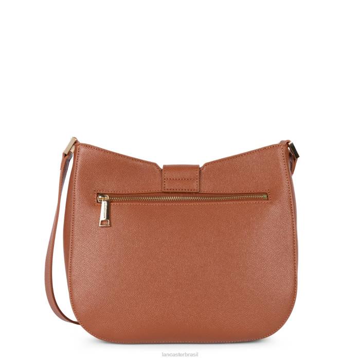 mulheres Lancaster Paris conhaque bolsa tiracolo delphino RBF42502