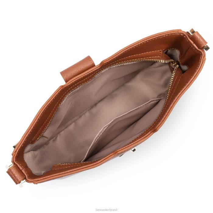 mulheres Lancaster Paris conhaque bolsa tiracolo delphino RBF42502