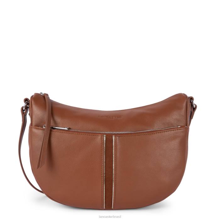 mulheres Lancaster Paris conhaque m bolsa de ombro melodia suave RBF44025