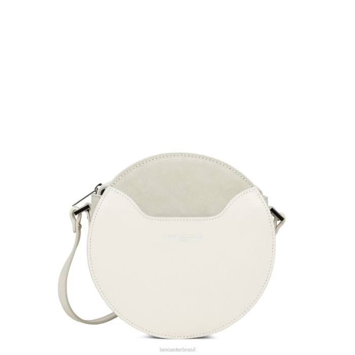 mulheres Lancaster Paris cru bolsa redonda lisa lune RBF44339