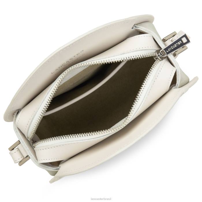 mulheres Lancaster Paris cru bolsa redonda lisa lune RBF44339