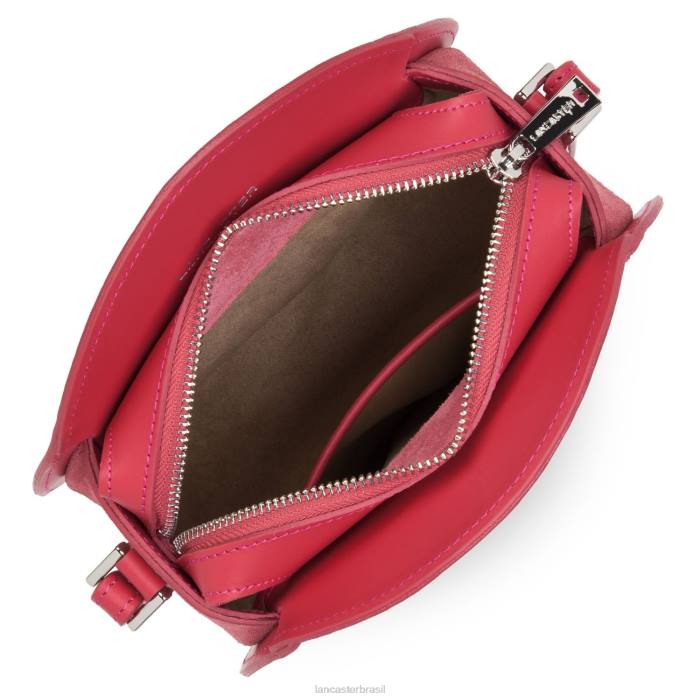mulheres Lancaster Paris framboise bolsa redonda lisa lune RBF44324