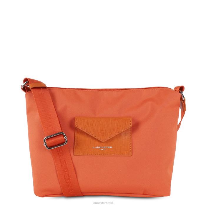 mulheres Lancaster Paris laranja bolsa de ombro inteligente kba RBF43957