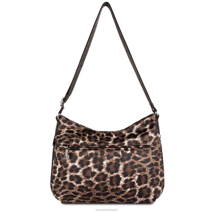 mulheres Lancaster Paris leopardo marrom bolsa de ombro esporte básico RBF44114