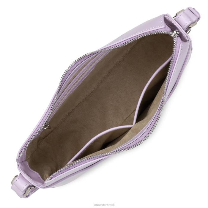 mulheres Lancaster Paris lilas bolsa meia lua suave ace RBF4424