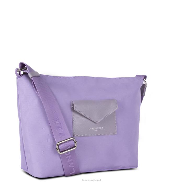 mulheres Lancaster Paris malva bolsa de ombro inteligente kba RBF43955