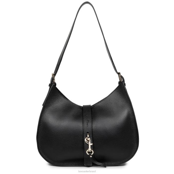 mulheres Lancaster Paris noir nu bolsa de ombro foulonne gancho duplo RBF43801