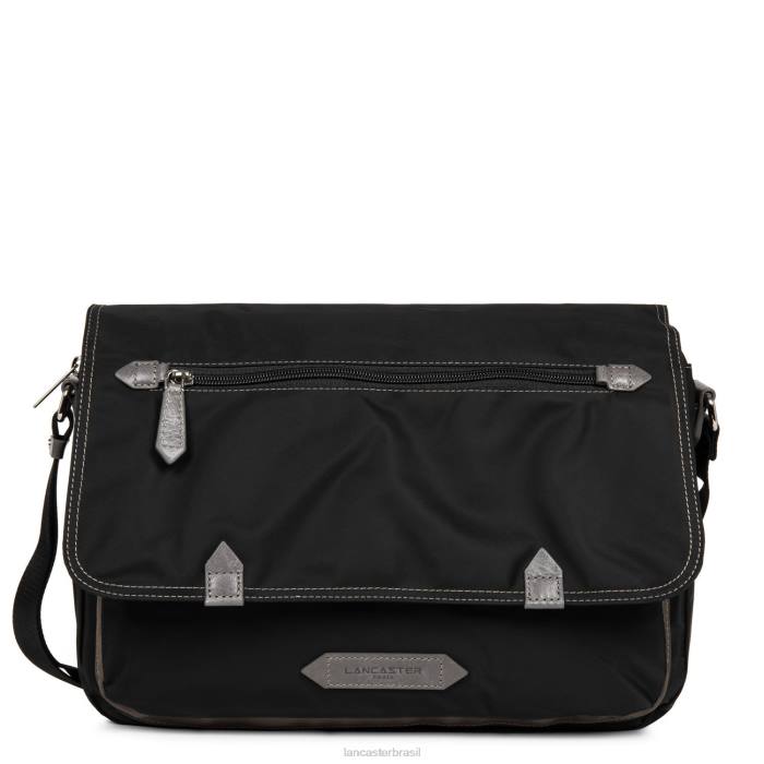 mulheres Lancaster Paris noir-taupe-galet bolsa mensageiro esportiva básica RBF44097