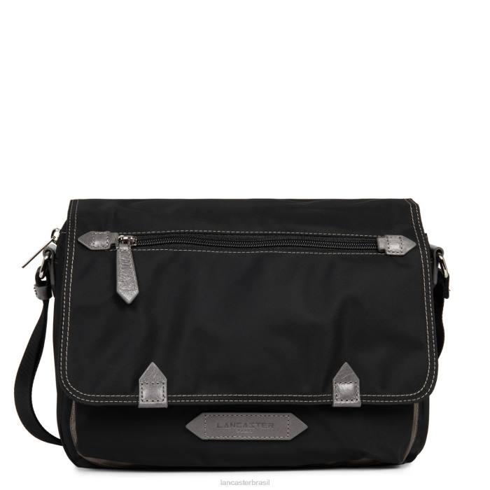 mulheres Lancaster Paris noir-taupe-galet bolsa mensageiro esportiva básica RBF44103