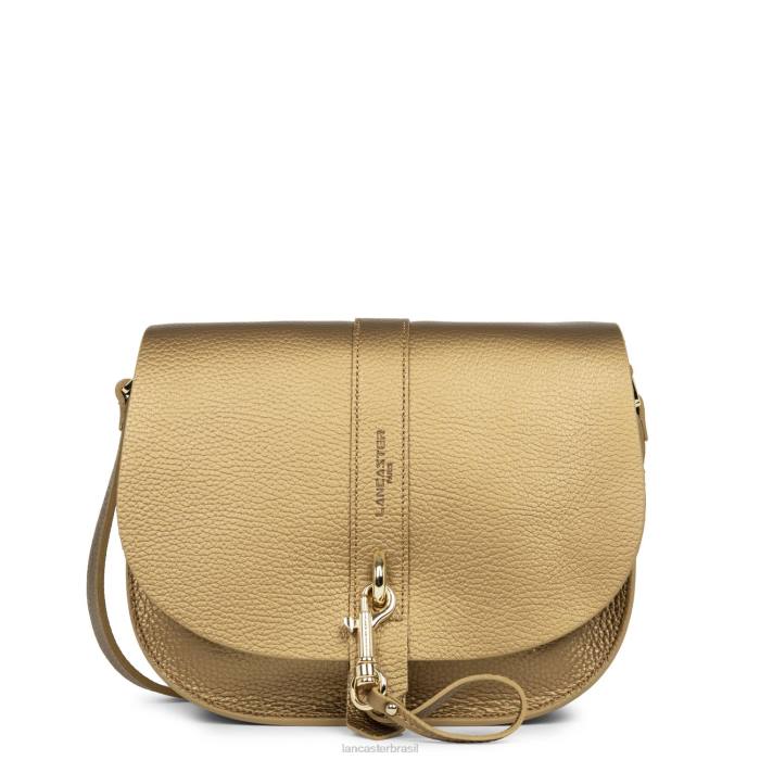mulheres Lancaster Paris ouro anti-in-naturel bolsa de ombro foulonne gancho duplo RBF43793