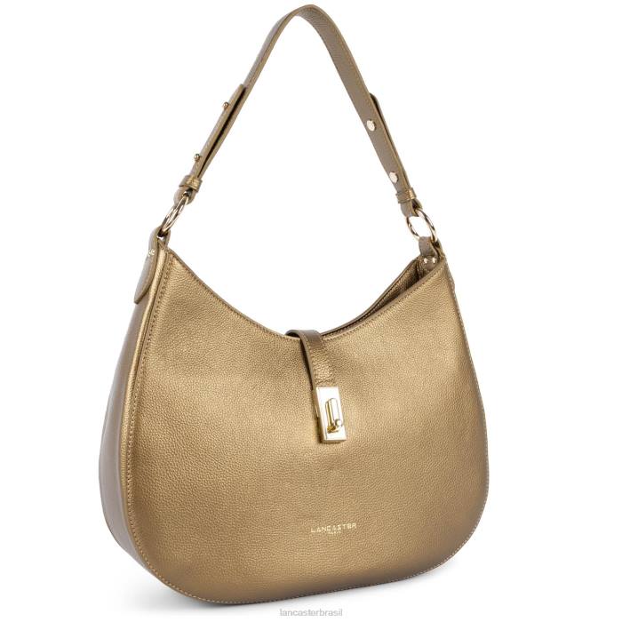 mulheres Lancaster Paris ouro antigo bolsa de ombro grande foulonne milano RBF43751