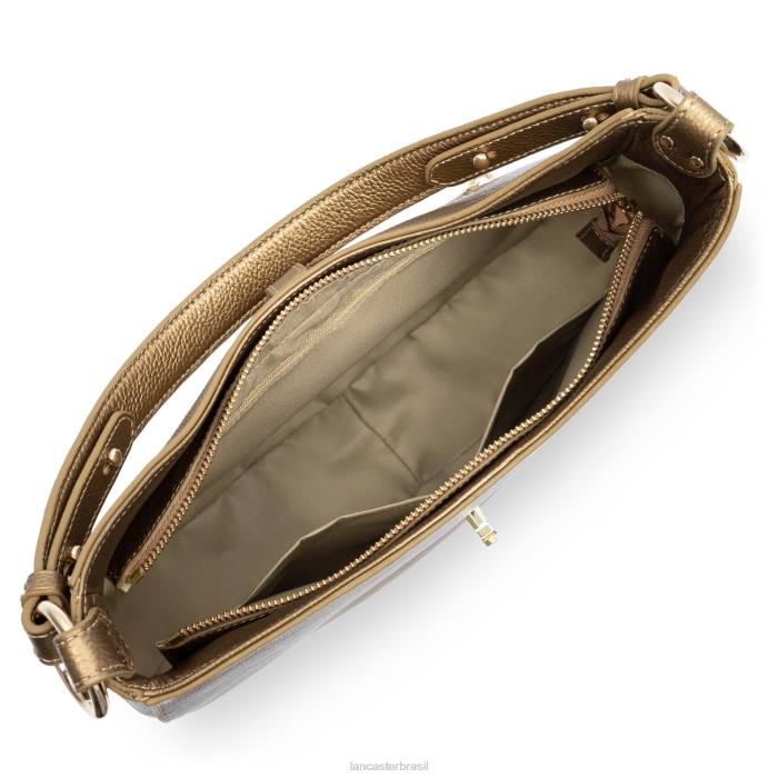 mulheres Lancaster Paris ouro antigo bolsa de ombro grande foulonne milano RBF43751