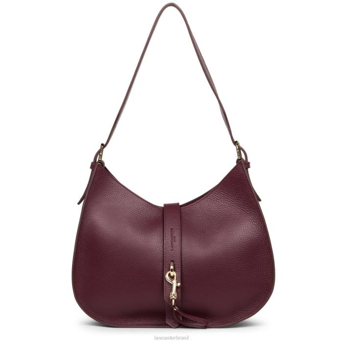 mulheres Lancaster Paris pourpre-in-fuxia bolsa de ombro foulonne gancho duplo RBF43800