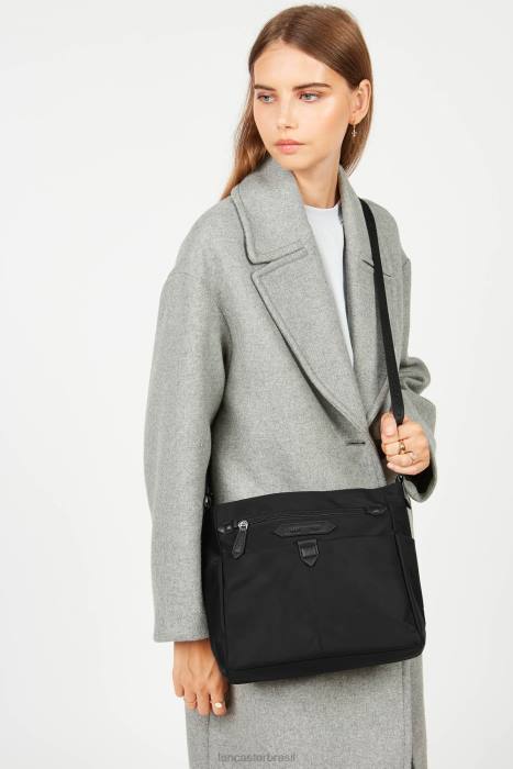 mulheres Lancaster Paris preto bolsa de ombro esporte básico RBF44307