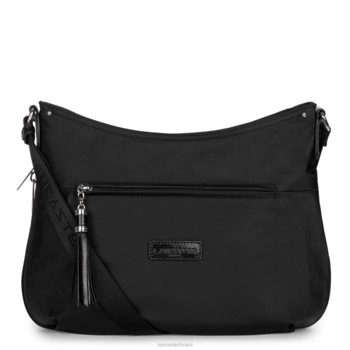 mulheres Lancaster Paris preto bolsa de ombro pompom básica RBF44042