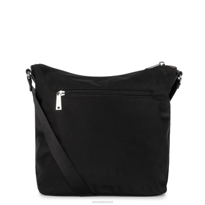 mulheres Lancaster Paris preto bolsa de ombro pompom básica RBF44055