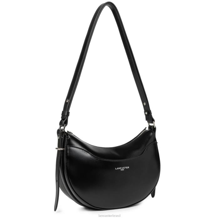 mulheres Lancaster Paris preto bolsa meia lua suave ace RBF4406