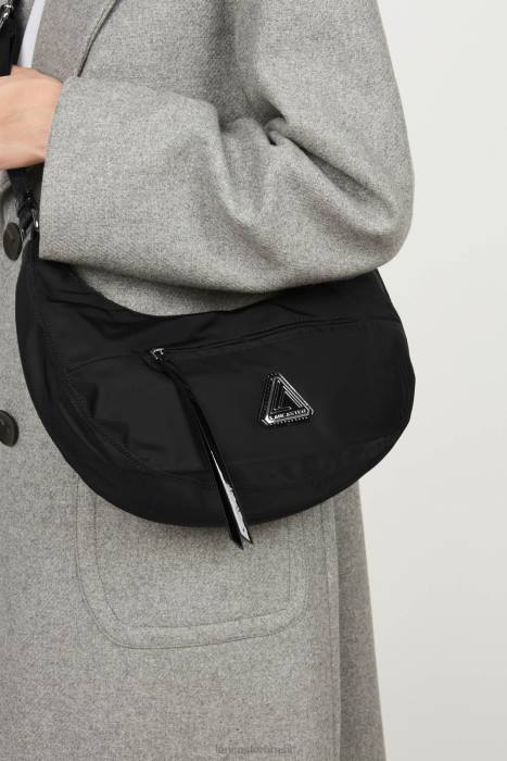 mulheres Lancaster Paris preto bolsa tiracolo básica verni RBF43040