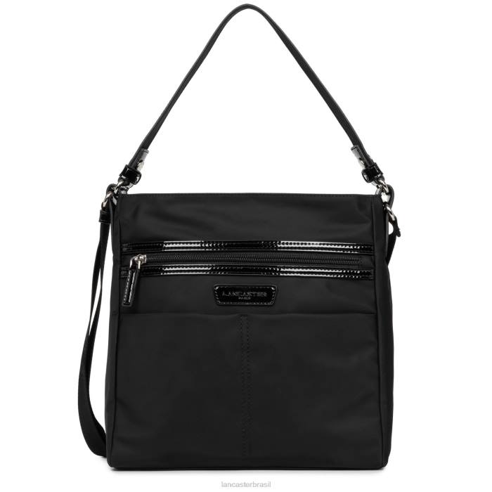 mulheres Lancaster Paris preto bolsa tiracolo básica verni RBF44125