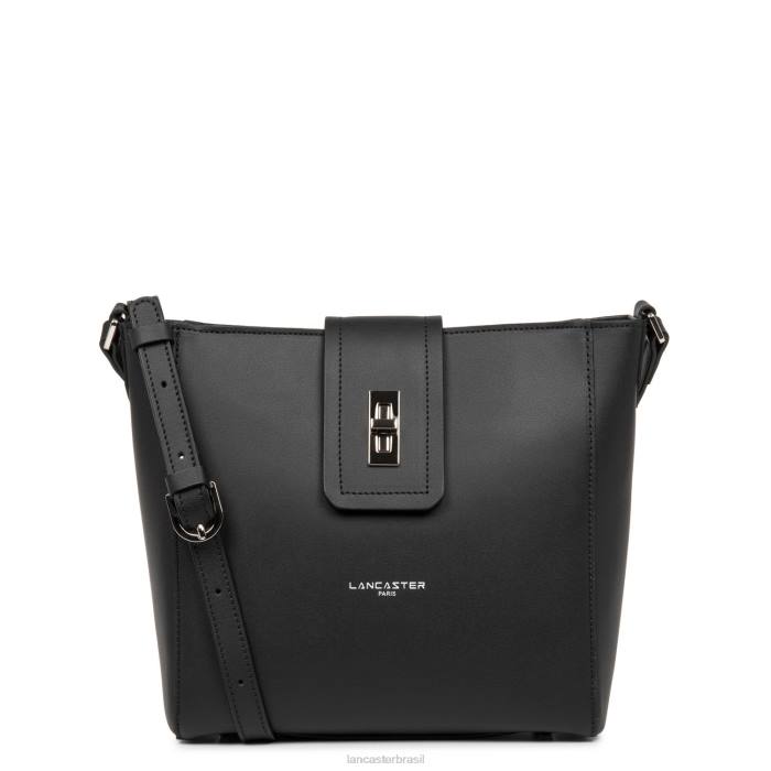 mulheres Lancaster Paris preto bolsa tiracolo city mae RBF44297
