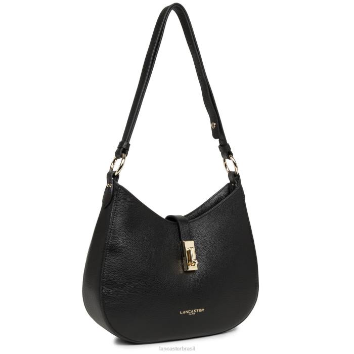 mulheres Lancaster Paris preto bolsa tiracolo foulonne milano RBF43762