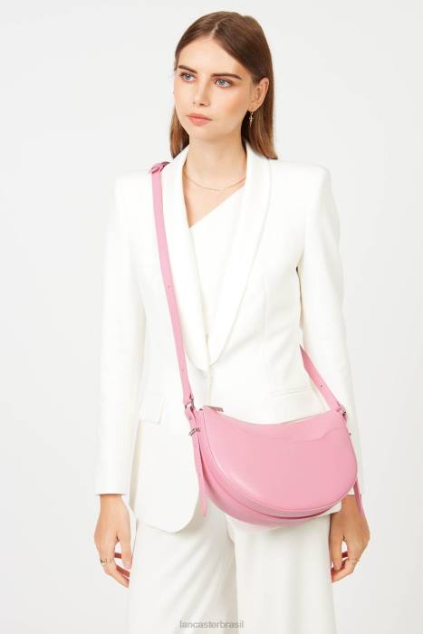 mulheres Lancaster Paris rosa bolsa meia lua suave ace RBF4409