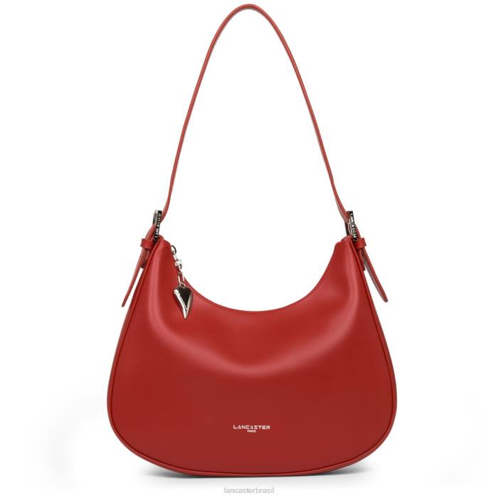 mulheres Lancaster Paris rouge bolsa de ombro lisa RBF44393