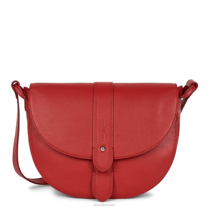 mulheres Lancaster Paris rouge bolsa de ombro macia vintage RBF44425
