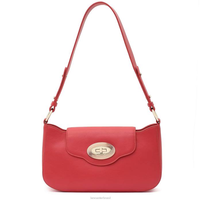 mulheres Lancaster Paris vermelhão bolsa de ombro toque de mármore RBF44243
