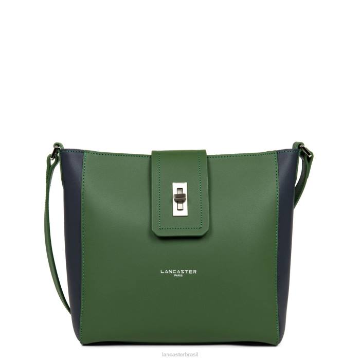 mulheres Lancaster Paris vert pin-bleu fonce bolsa tiracolo city mae RBF44294