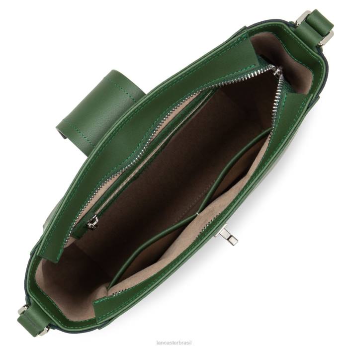 mulheres Lancaster Paris vert pin-bleu fonce bolsa tiracolo city mae RBF44294