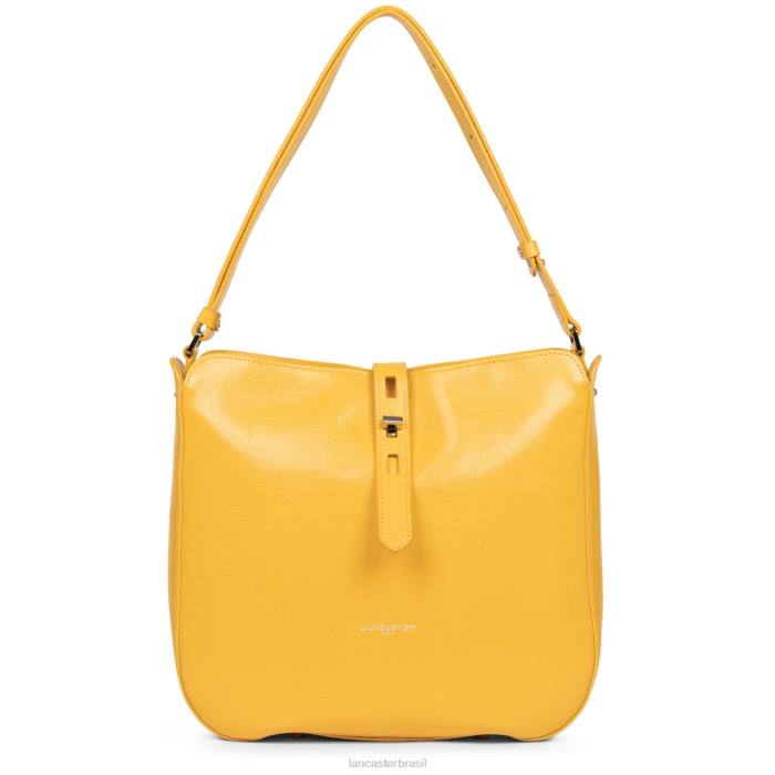 mulheres Lancaster Paris amarelo bolsa hobo lucertola RBF44167