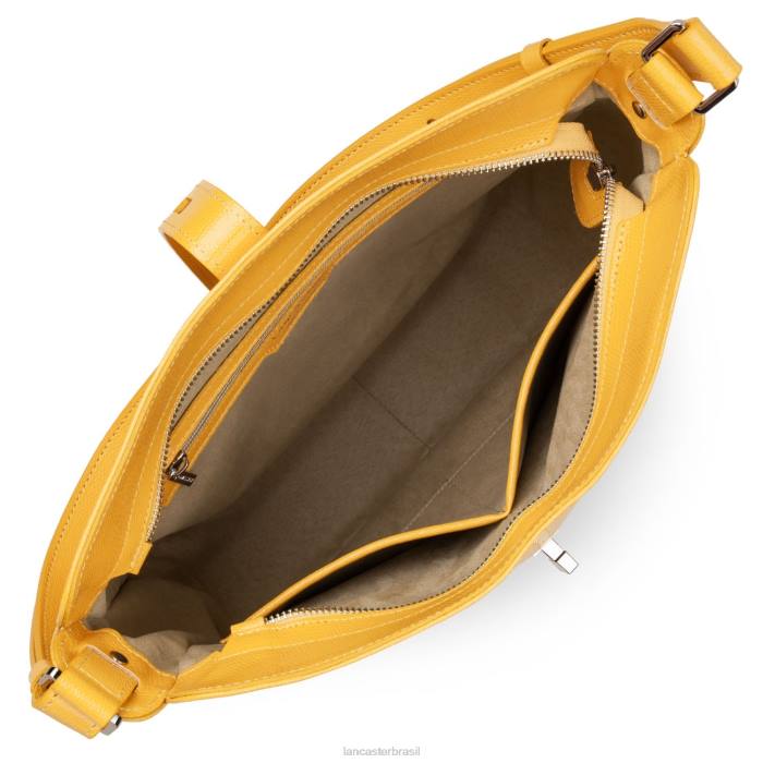 mulheres Lancaster Paris amarelo bolsa hobo lucertola RBF44167