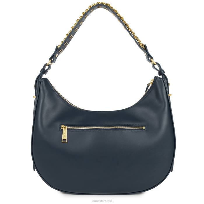 mulheres Lancaster Paris azul fonce bolsa hobo grande aria RBF43225