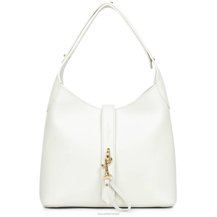 mulheres Lancaster Paris branco casse-in-nu m hobo bag foulonne gancho duplo RBF42957