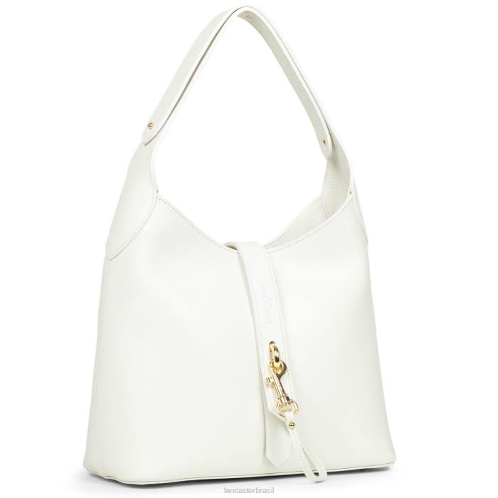 mulheres Lancaster Paris branco casse-in-nu m hobo bag foulonne gancho duplo RBF42957