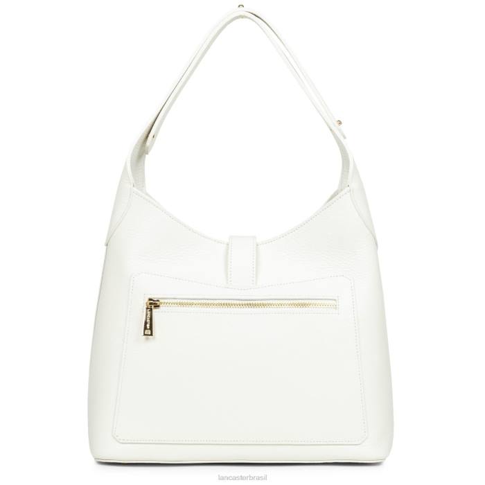 mulheres Lancaster Paris branco casse-in-nu m hobo bag foulonne gancho duplo RBF42957