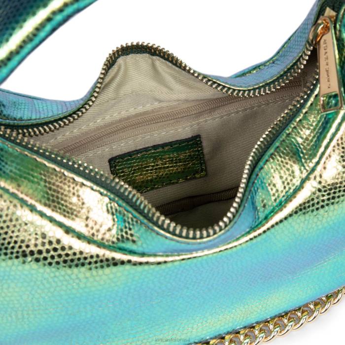 mulheres Lancaster Paris cameleão verde bolsa hobo noholita noite RBF4873