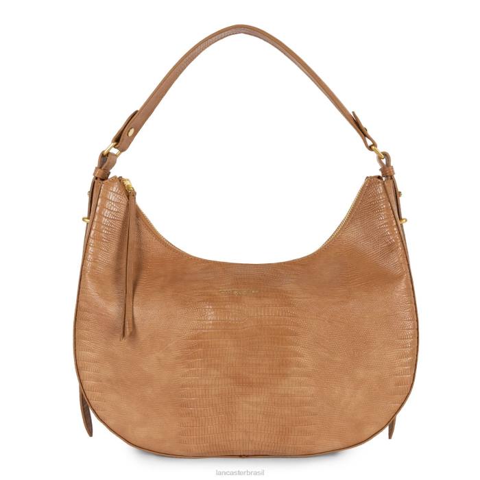 mulheres Lancaster Paris camelo-lezard bolsa hobo grande exótica lezard & croco cn RBF43241