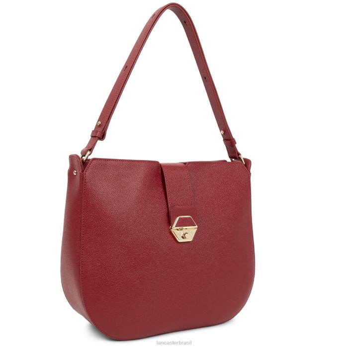 mulheres Lancaster Paris carmim bolsa hobo delphino RBF44190
