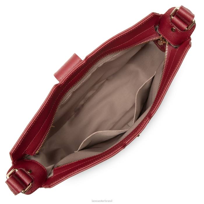 mulheres Lancaster Paris carmim bolsa hobo delphino RBF44190