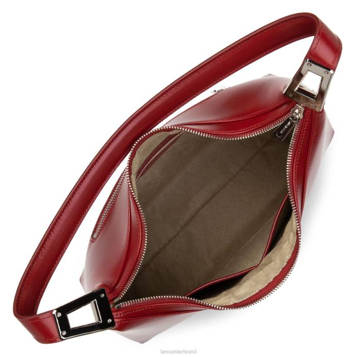 mulheres Lancaster Paris carmim bolsa hobo suave ace RBF42438