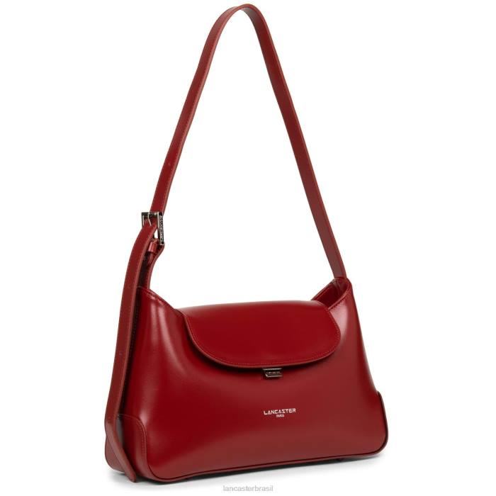 mulheres Lancaster Paris carmim bolsa hobo suave ace RBF43205