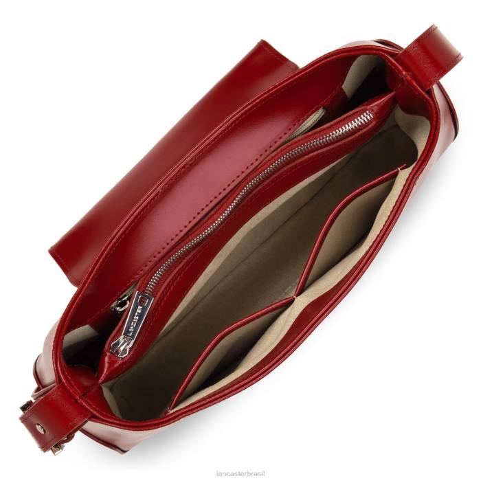 mulheres Lancaster Paris carmim bolsa hobo suave ace RBF43205