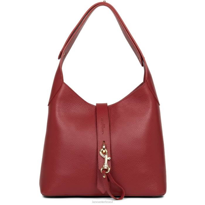 mulheres Lancaster Paris carmin-em-blush m hobo bag foulonne gancho duplo RBF42947