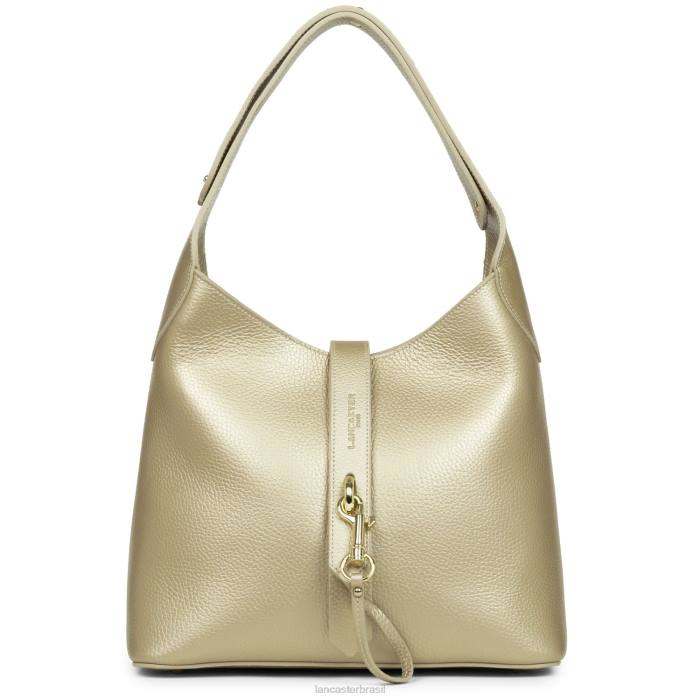 mulheres Lancaster Paris champanhe nu m hobo bag foulonne gancho duplo RBF42953