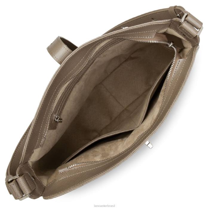 mulheres Lancaster Paris cinza bolsa hobo lucertola RBF44168