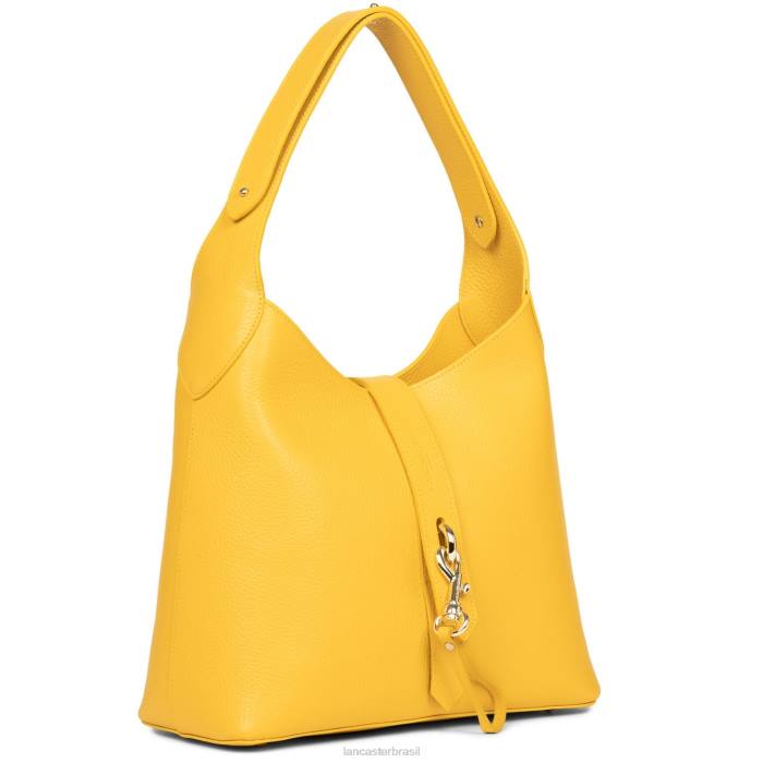 mulheres Lancaster Paris jaune-in-ou m hobo bag foulonne gancho duplo RBF42948